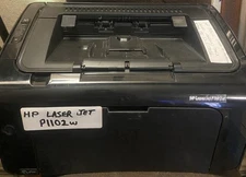 HP P1102w Printer PRO CE657A Black Low Pg Count Compact Travel Office Executive