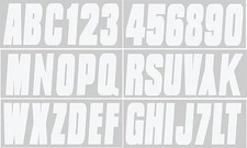 Series 350 Factory Matched 3-Inch Boat  PWC Registration Number Kit, Solid Whit