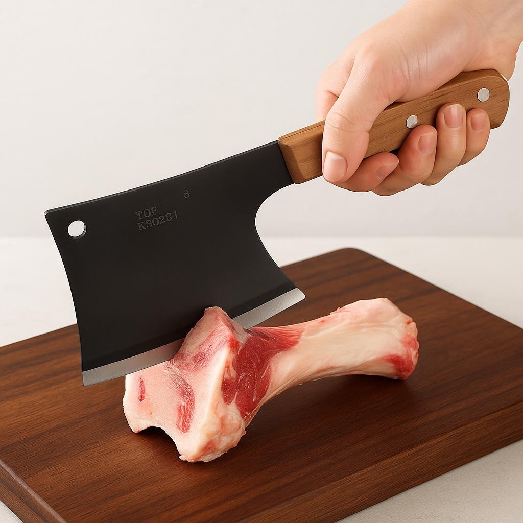 Meat Cleaver Butcher Knife Heavy Duty Bone Chopper Axe for Kitchen 6 ...