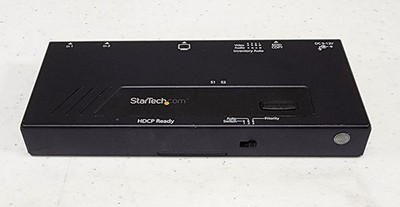 StarTech 2-Port HDMI Switch Automatic Priority Switching VS222HDQ No Power Cord