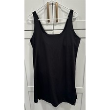 Old Navy Women's XL Black Active Tank Dress Built-in Bra shorts