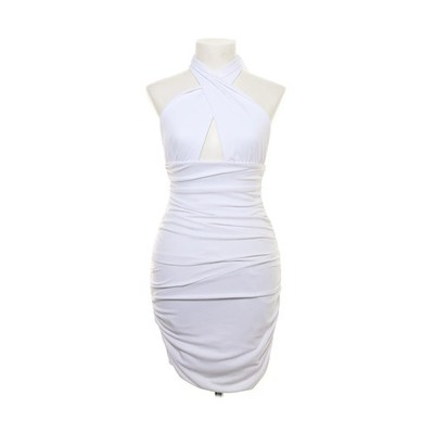 Zara, Neckholderkleid, Größe: M, Weiß, Einfarbig, Damen #PJO