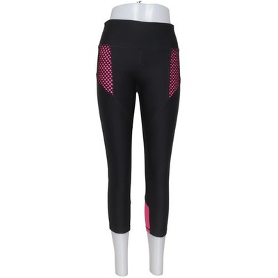 RBX, Sportleggings, Größe: M, Schwarz/Pink, Elasthan/Polyester, Gepunktet #0cm