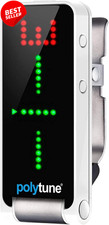 POLYTUNE CLIP Clip-On Tuner Polyphonic Strobe Chromatic 108 LED Display US