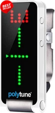 POLYTUNE CLIP Clip-On Tuner Polyphonic Strobe Chromatic 108 LED Display US