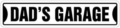 Dad'S Garage Street Sign New Daddy Dad Dads Manroom | Indoor/Outdoor | 36'' Wide