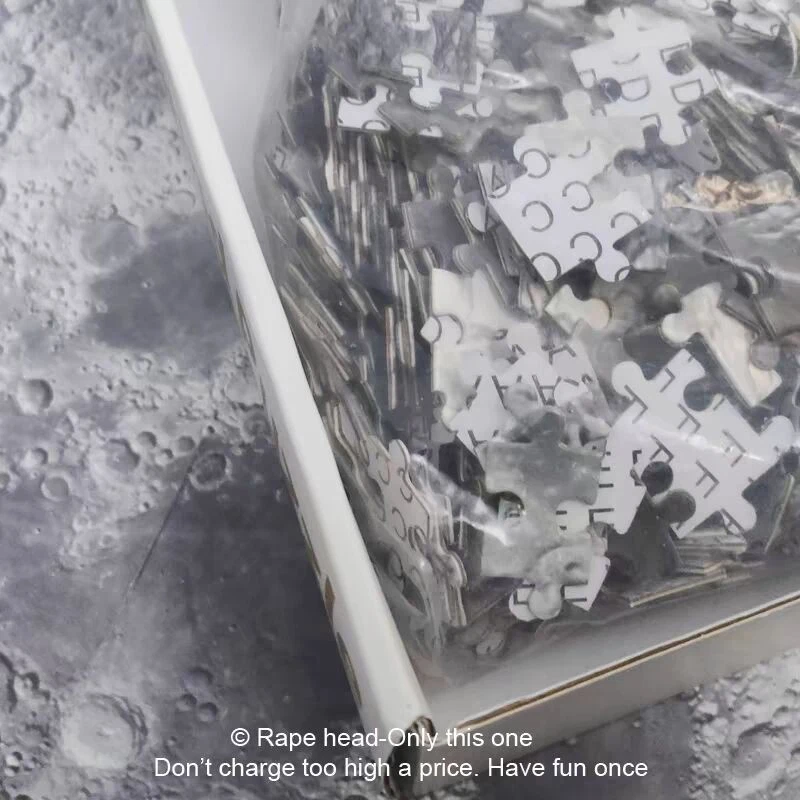 1000 peças quebra-cabeça lua adulto alta dificuldade estilo prata descriptografia - Imagem 2 de 4