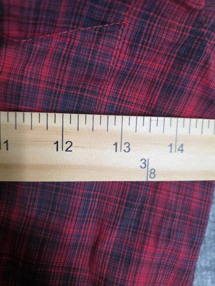 Ariat Pro Paxton Shirt Boys XS Red Black Plaid Long Sleeve Western Button Up - Image 3 of 4