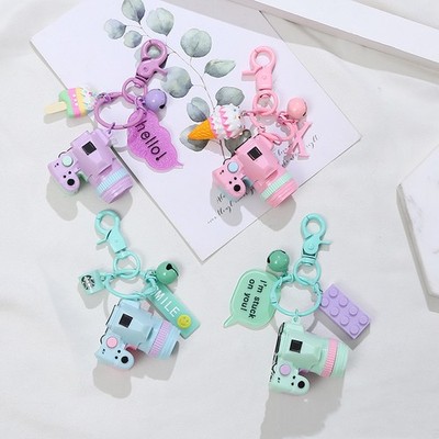 Creative Camera Paint Keychain Color Camera Bag Package Pendant
