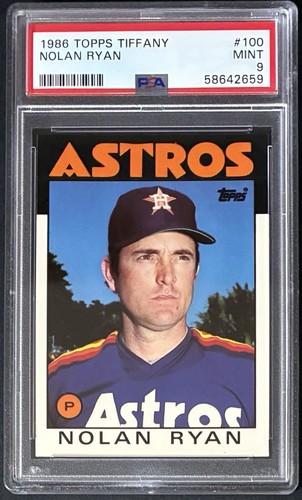 1986 Topps Tiffany #100 Nolan Ryan PSA 9 Mint!