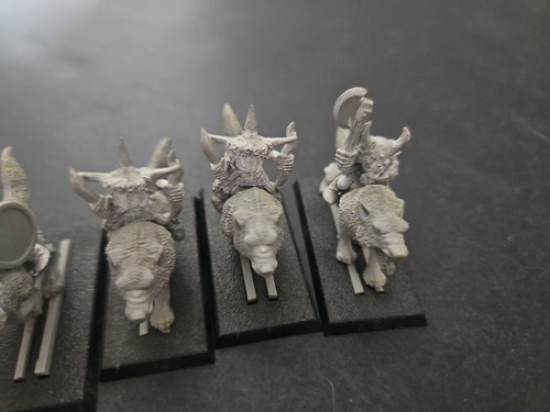 Marauder Goblin Wolf Riders X4 Warhammer Old World Metal Citadel Miniatures OOP - Picture 4 of 12