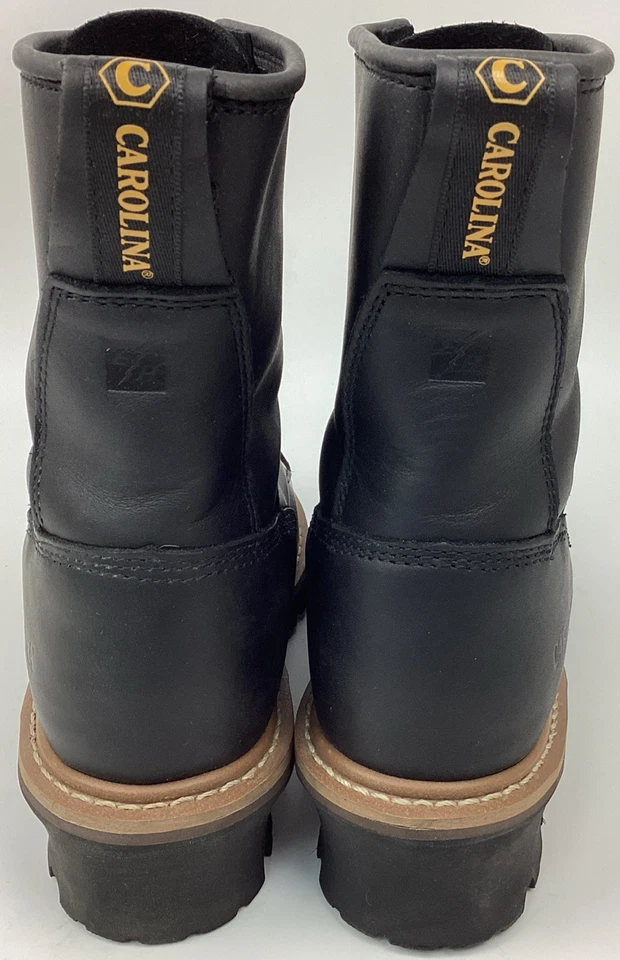 Botas de trabalho masculinas Carolina Elm 8" couro sem forro biqueira de segurança de aço tamanho 11,5 EE - Imagem 4 de 4