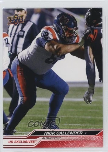 2024 Upper Deck CFL Exclusives /100 Nick Callender #44
