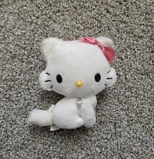 Charmmy Kitty Pink Bow small 6" Plush Doll 2009 SanRio Tag