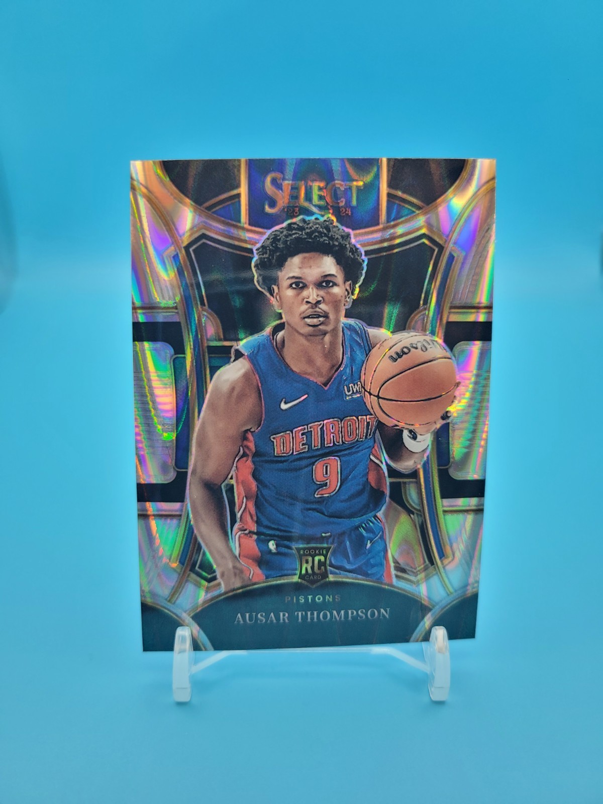 AUSAR THOMPSON - 2023-24 Panini Select Mezzanine Tectonic Prizm Rookie #316 - RC
