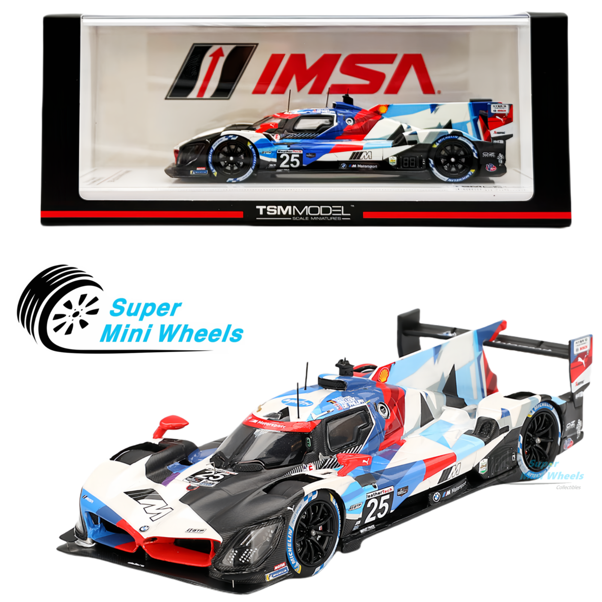 TSM-Model 1:43 BMW M Hybrid V8 GTP #25 BMW M Team RLL 2024 IMSA
