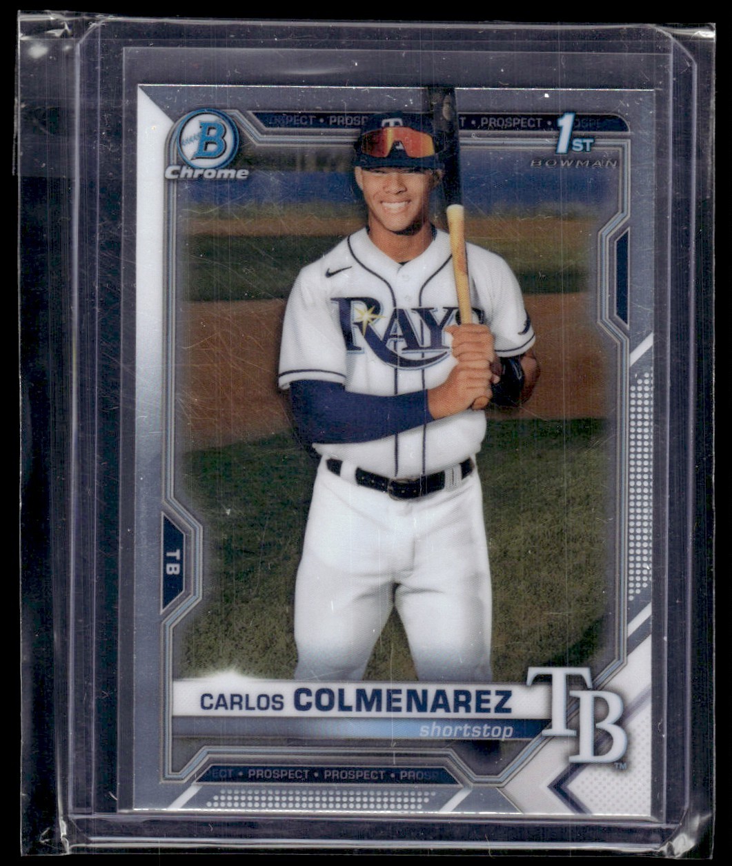 2021 Bowman Chrome Prospects Carlos Colmenarez Tampa Bay Rays #BCP-238