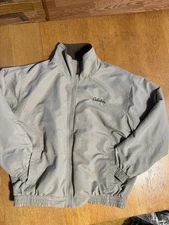 Vintage Cabelas Mens Jacket Large Fleece Lined Outdoor Hunting Fishing Beige