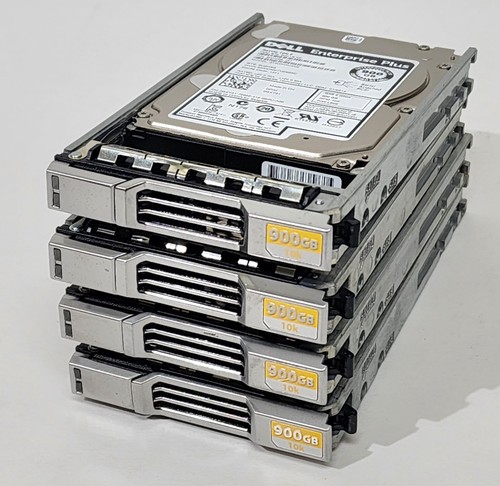 Lot 4 Dell EqualLogic PS6210 900GB 10K 6Gbps 2.5" SAS Hard Drive HDD ...