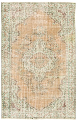 #ad Vintage Light Brown Traditional 5#x27;7quot; x 8#x27;10quot; Hand Knotted Oriental Wool Area Rug $589.60