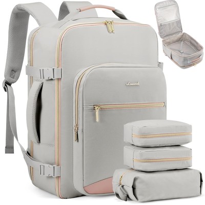 LOVEVOOK Handgepäck Rucksack Flugzeug, 40L Groß Reiserucksack Damen