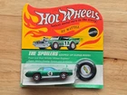 Vintage Hot Wheels Redline Sugar Caddy in Green w/dark interior on the card!!!