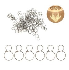 120PCS 10MM Chandelier Replacement Part Metal Chandelier Hook Pin Crystal Lamp