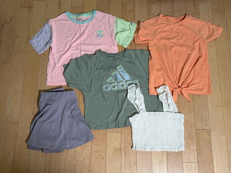 Lot Of Girls Summer Clothing Adidas, Champion Size 10/12