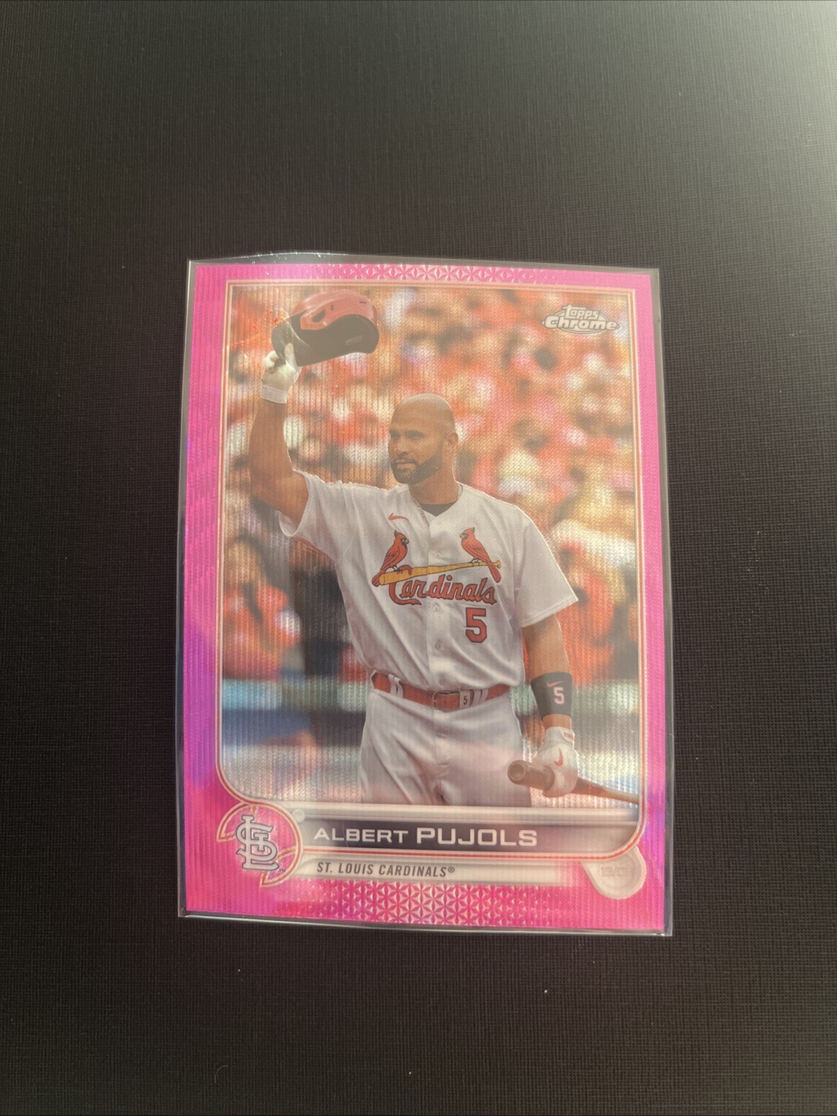 2022 Topps Chrome Update Series - Albert Pujols #USC50 Pink Wave Refractor
