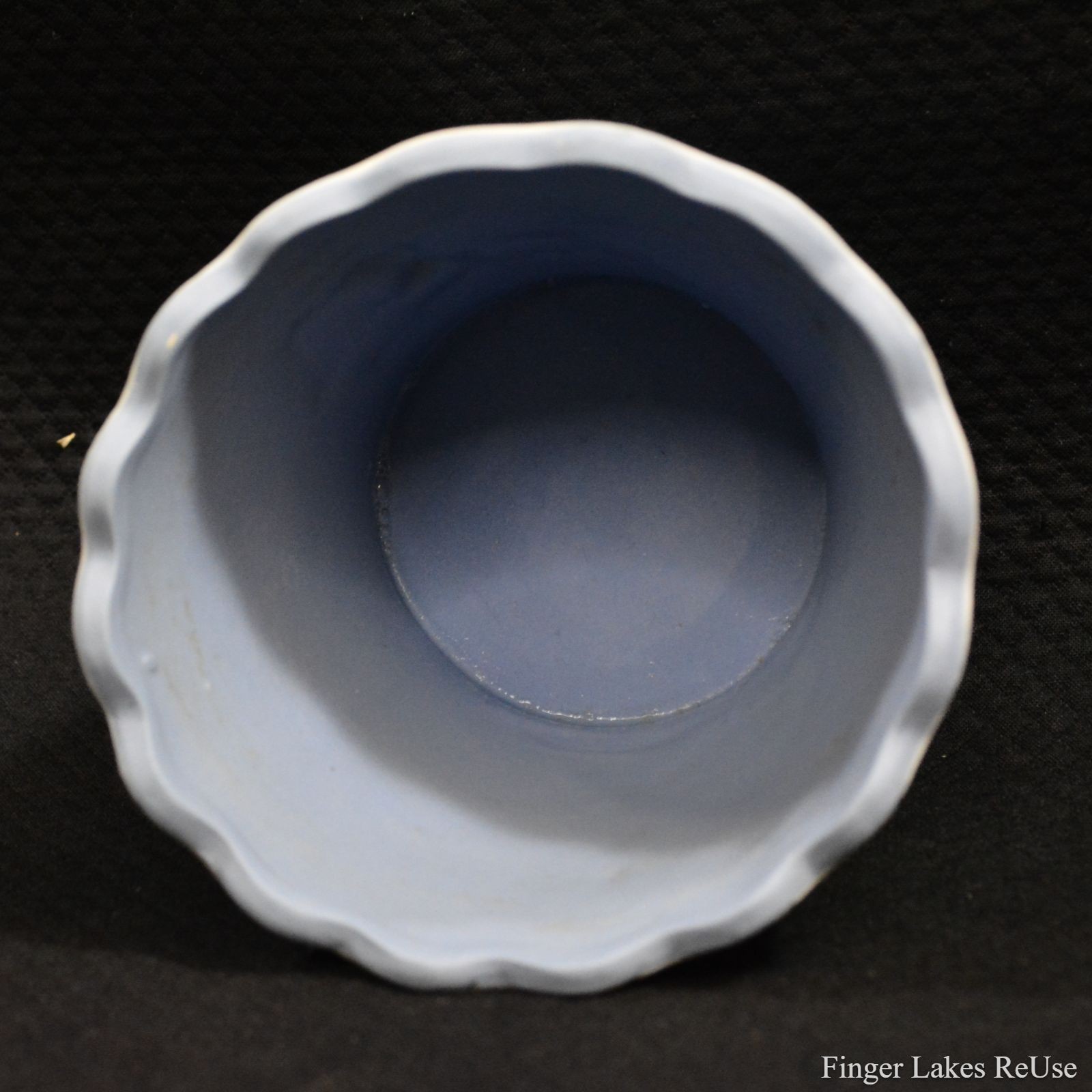 Vintage Wedgwood Jasperware Blue Cachepot 3.5"