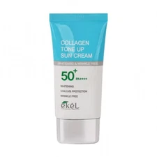 EKEL Collagen Tone Up Sun Cream 70mL (SPF50+ PA++++) + Free Gift