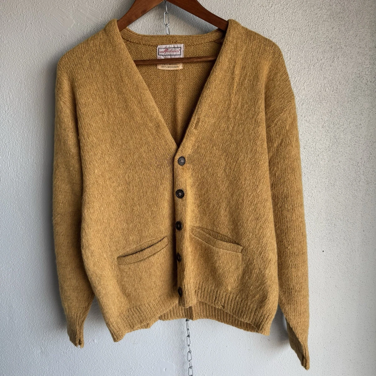 Vintage Mohair Cardigan In Men's Vintage Sweaters for sale - eBay