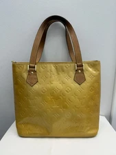 Louis Vuitton Houston Top Handle Bag Yellow Leather
