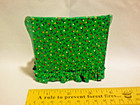 1:12 Doll Sofa/Couch: Green Cloth Print with tiny Red and Yellow Peppers — photo 2