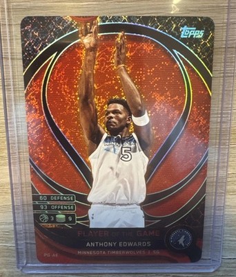 2025-26 Topps Match Attax NBA Anthony Edwards Player Of The Game  #PG-AE