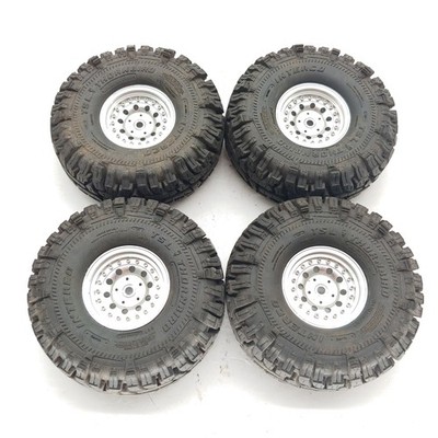 4x Proline Interco TSL Thornbird 1.9'' Crawler Tires on ALUMINUM BEADLOCK WHEELS