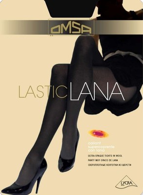 Damen Strumpfhose aus rasierter Wolle Stretch Omsa Art. Lasticlana