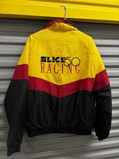 Vintage Slick 50 Racing Official Sportswear Red/Yellow/Black Jacket Size Large