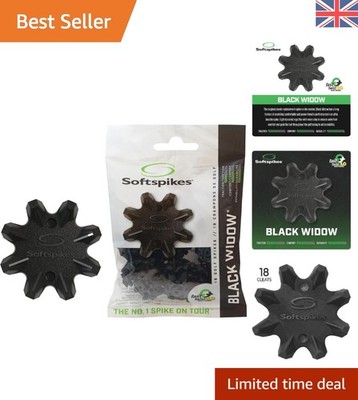 18er-Pack Black Widow Classic Golf Spikes - Fast Twist & Tri-Lok kompatible Cleats