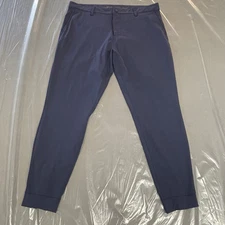 RHONE Commuter Pants Mens Sz W36 L29 Slim Blue Ankle Zip Golf Jogger 100594.