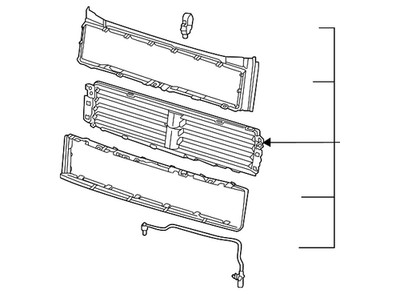 Genuine Volkswagen Radiator Support Air Deflector Seal 3CN-122-321-A