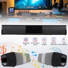 Surround TV Sound Bar System 4 Speaker Wireless Bluetooth Subwoofer Home Theater