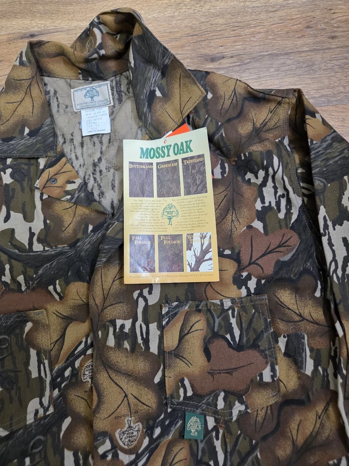 Vintage Mossy Oak Fall Foliage Coveralls NWT Deadstock Size Large *Rare - Image 4 of 4