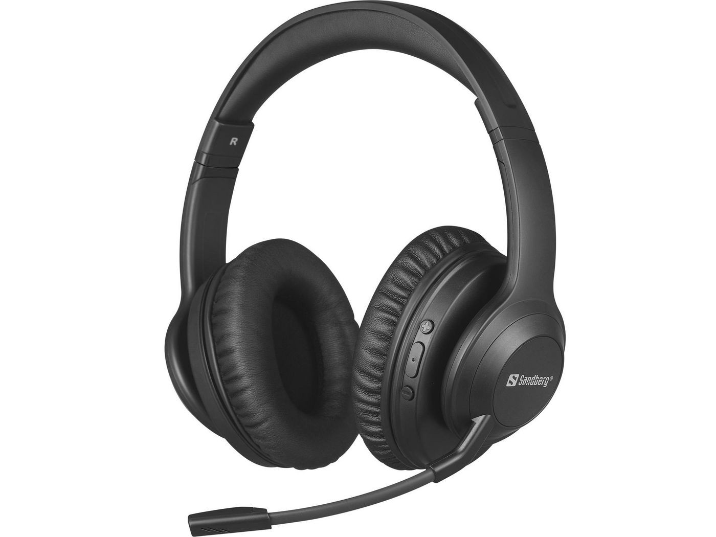 Schwarz Sandberg 126-45 Headset Und Helmet Kopfhörer Kabelloses Kopfband Musik/Alltag Bluetooth - Bild 2