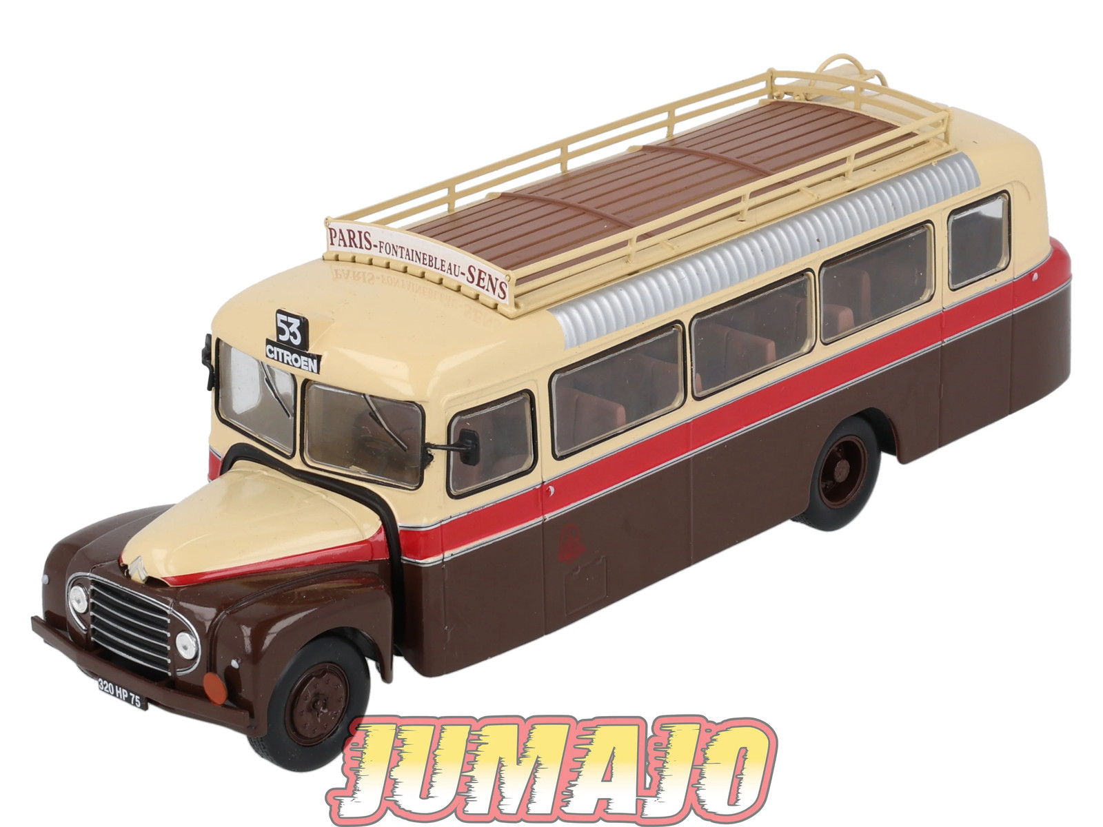 Bus CITROEN 46 UAD Paris Fontainebleau miniature 1/43 pour diorama urbain vintage