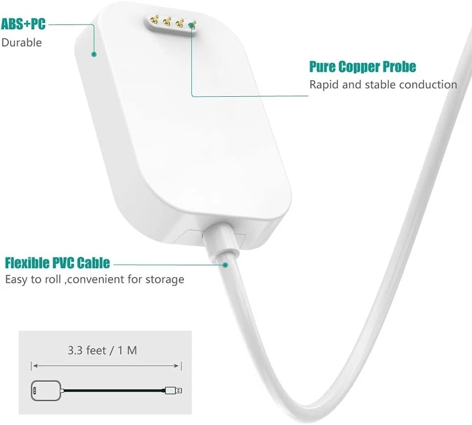 2 PACK Charger Docks Compatible with Gizmo Watch 3/2/1 3.3Ft USB - Image 3 of 4
