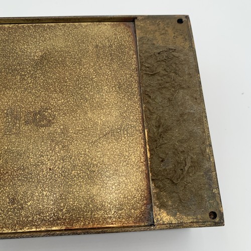 Vintage or Antique Smith Metal Arts Silver Crest Bronze Humidor Horse Decoration - Picture 21 of 24