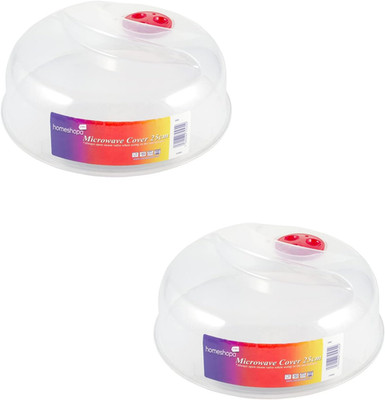 HOMESHOPA 25 cm Mikrowelle Teller Abdeckung, 2er Pack Mikrowelle Spritzschutz Deckel mit S