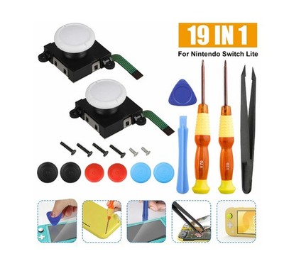 For Nintendo Switch Lite 19in1 Analog Joystick Replacement Repair Tool Kit Set