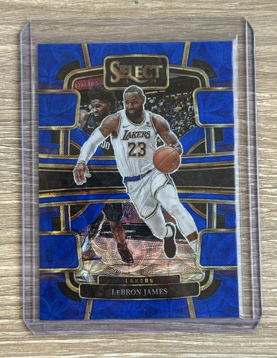 2023-24 Panini Select LeBron James Concourse Blue Scope Prizm /249